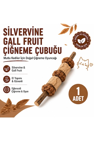 Matatabi Meyveli Kedi Oyuncağı Doğal Çiğneme Ve Oyun Çubuğu 1 Adet