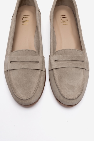 Luvishoes F02 Bej Suet Kadın Babet Bej