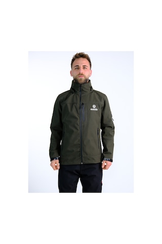 Outdo Premium Softshell Çıkarılabilir Kapüşonlu Mont Rüzgar Geçirmez Su İticidir Haki Haki