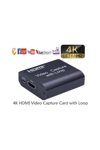Usb Hdmı Hd Vıdeo Capture Kart 4759P 4K Xbox Ps4 Çevirici Aktarıc