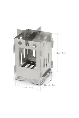 Reedark Çelik Gövde Çalışır, Kolay Taşınır, Çıkıntı Açık, Orman Yangınları, Kamp, Piknik İçin Katlanabilir Odun Ocağı Çok Renkli