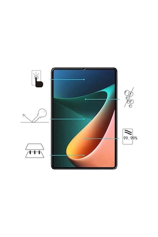 Xiaomi Redmi Pad 4gb / 6gb 128gb 10.6" Uyumlu Ekran Koruyucu Nano Kırılmaz Şeffaf Cam Koruyucu
