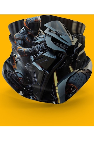 Bebo Store Extreme Spor Motor Ve Bisiklet Kullananlara Özel Desenli Buff Boyunluk Bandana Balaklava Moto-5