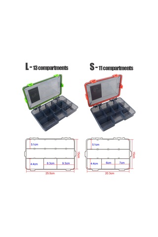 Aubyhe Büyük Boy Mavi Balık Tutma Gereç Kutusu - Ayarlanabilir Bölmeler, Su Geçirmez Kapak Ve Dayanıklı Pp Malzeme İle Uyumlu Yem Ve İğne Saklama Kutusu