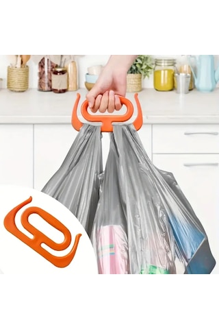 2 Adet Poşet Taşıma Aparatı Çok Amaçlı Market Pazar Poşet Taşıma Aparatı Poşet Tutucu Taşıma Kiti Kırmızı