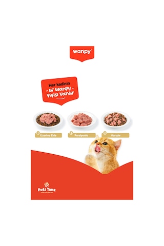 6lı Tahılsız Kedi %100 Gerçek Et Proteinli Kuzulu & Ton Balıklı Konserve 6 Adet 375 Gr