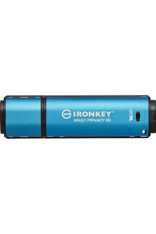 Kingston IronKey Vault Privacy 50 IKVP50/16 GB AES-256 EncryptedF IPS USB 3.2 Bellek