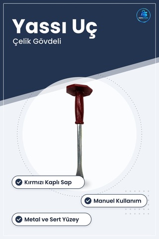 Murç Keski Korumalı Yassı Çelik Sap Koruyuculu Hırdavat Manuel El
