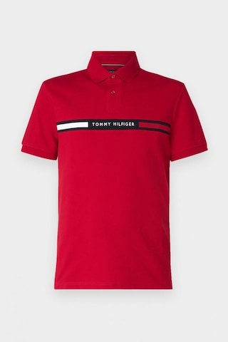 Tommy Hilfiger Erkek Kırmızı Polo Yaka T-shirt Kirmizi Kırmızı