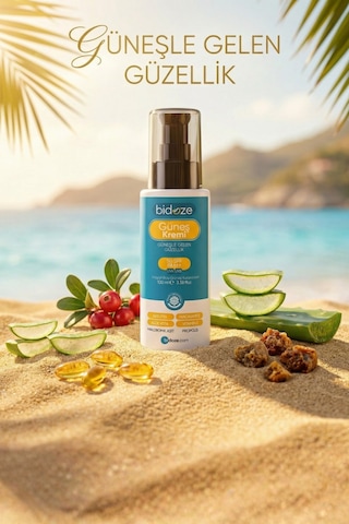 Bidoze Güneş Kremi 50+ Spf Leke Karşıtı Onarıcı, Alpha-arbutin Ginseng Ve Kolajen