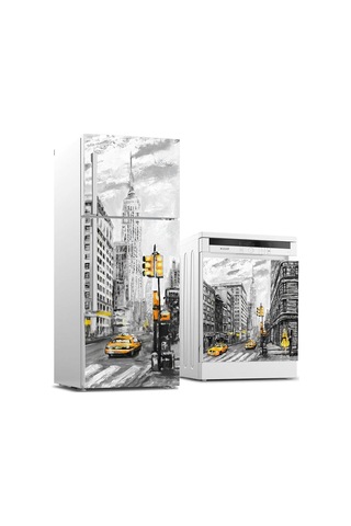 Ve Bulaşık Makinası Beyaz Eşya Kaplama Yağlıboya Newyork Genel