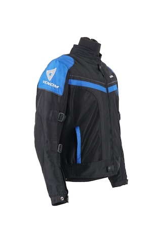 Venom Dynamic Pro Dört Mevsim Korumalı Motosiklet Montu Mavi Siyah