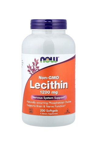 Now Foods Lecithin Phospholipids Brain Choline 200 Softgels