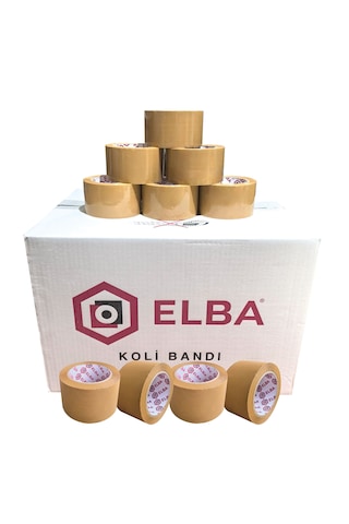 Elba Bant 60x100 6 Adet Hotmelt Koli Bandı Kahverengi Taba