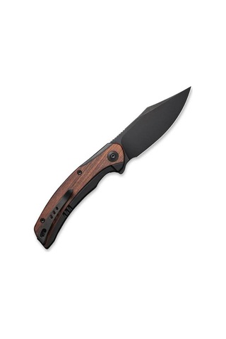 We Knife Snick Titanium Black Cuibourtia Kamp Çakı Kahverengi - Siyah