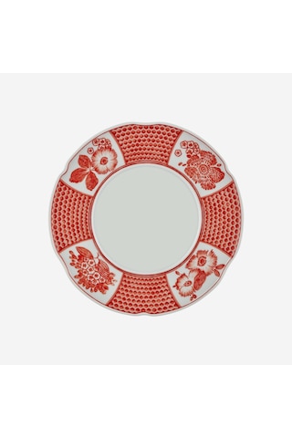Turuncu Porselen Pasta Tabağı 17 Cm