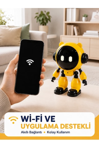 Türkçe Konuşan Yapay Zeka Robotu Çocuklar İçin Eğitici Akıllı Oyun Ve Ders Arkadaşı - Lisinya Standart