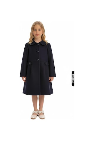 Xo Kids Kız Çocuk Kaban 8-12 Yaş 1051 Lacivert