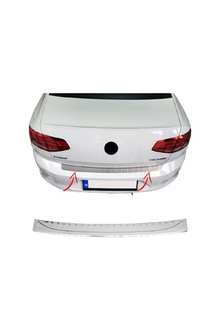 S-Dizayn  Volkswagen Passat B8 Krom Arka Tampon Eşiği 2015 ve Üzeri