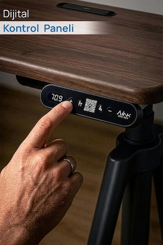 O-Flex Oak Yükseklik Ayarlı Çalışma Masası - Ceviz