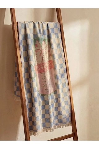 Karışık Balık Baskılı Peştemal Havlu 90x165 Cm Çok Renkli