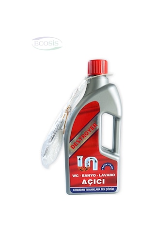 Destroyer Lavabo Ve Gider Açıcı Sıvı 1500 Ml 2750 Gr