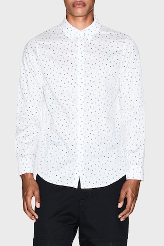 Armani Exchange Erkek Gömlek Xm001942 Af19194 F0027 Beyaz Beyaz