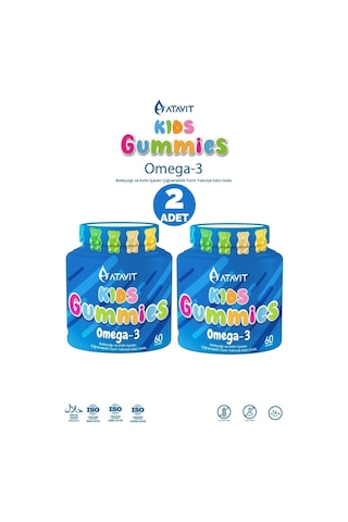 Atavit Kids Omega-3 60 Gummies 2 Adet