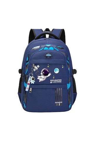 Öğrencilerin Yükünü Azaltan Omurga Korumalı Ultra Hafif Sırt Çantası Xnzzln Mavi