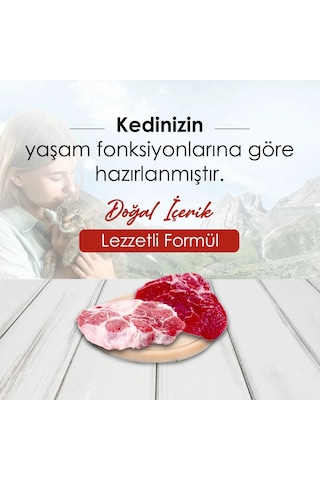 Bonnie Renkli Taneli Sığır Etli Yetişkin Kedi Maması 3 x 1500 G