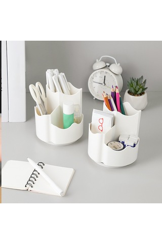Banyo, Şifoniyer Veya Masa Çekmecesi İçin Geniş Plastik Makyaj Fırçası Tutucu Çok Renkli