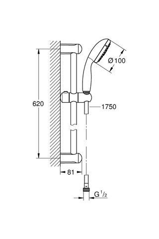 Grohe New Tempesta 100 Duş Seti 4 Akışlı - 27645001 Krom