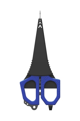 Leezsing Molybdan Vanadyum Çelik Olta Makasları - Mavi, 16.2 Cm, Kauçuk Tutamaklı, Plastik Saklama Kutusu İçeren Çok Fonksiyonlu Olta Aleti