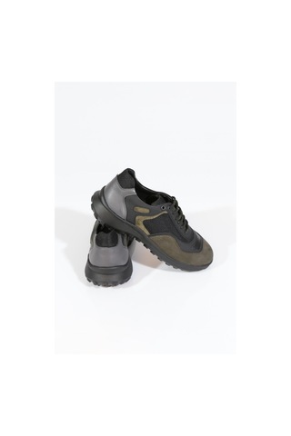 Dgn 9747 Erkek Bağcikli Sneakers Ayakkabi Haki Nubuk