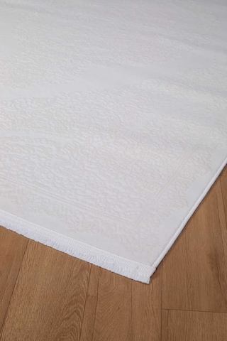 Voyage %100 Akrilik Yumuşak Dokulu Halı Kilim Salon Mutfak Koridor Yolluk Dokuma Makine Halısı Ac-109 Krem