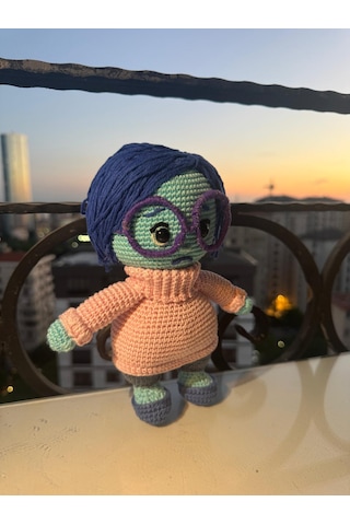 Trısteza Sadness Amigurumi Bebek 20 Cm 008