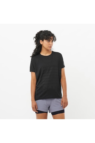 Salomon Sense Aero Kadın Koşu Tişört Black Lc2696300 Siyah