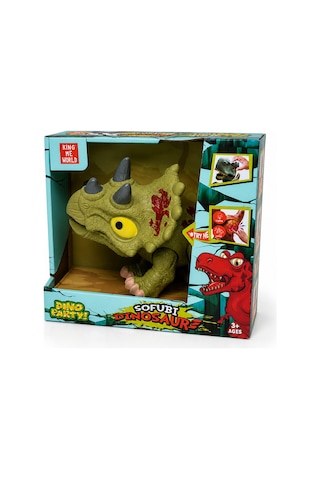 Sesli Işıklı Hareketli Triceratops Dinazor Oyuncağı Gerçekçi Dinozor Oyuncak 3+ Yaş