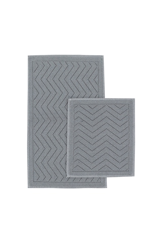 Elsim Home Zigzag Paspas Seti Gri