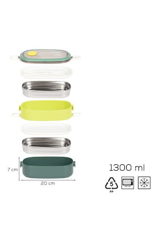 Porsima 66729-2 Stainless Steel Vakumlu Lunch Box Sefer Tası 1300m