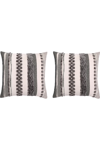 Yaozixa 2 Adet Gri Şalıtarz Koltuk Yastık Kılıfı, 45x45 Cm, Chenille Dokuma, Gizli Fermuar, Ev Dekoru İçin Koltuk/yatak Yastık Kılıfları Gri