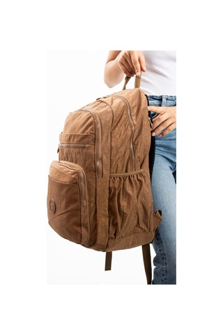 Ultra Hafif Çok Cepli Su Geçirmez Sırt Çantası Unisex Taba Model: 571-1b - Taba