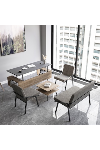 Lagomood İrony Ofis Koltuk Takımı Antrasit