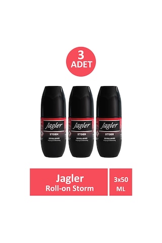 Jagler Storm Erkek Roll-On Deodorant 3 x 50 ML