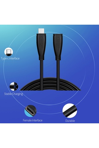 Cbtx PQ105 USB Tip-C 16 Çekirdekli 10 Gbps Veri Şarj Kablosu 0.5 Metre