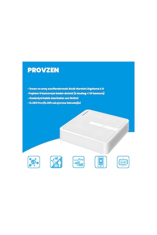 Provzen Hilook 2 Kameralı Full Hd Colorvu Mikrofonlu Güvenlik Kamerası Olay Anında Bildirim
