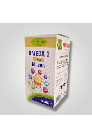 Nursima Omega 3 İçeren Bitki Tohumları & Propolis Karışımı Macun 420 G Doğal Bitkisel Karışım
