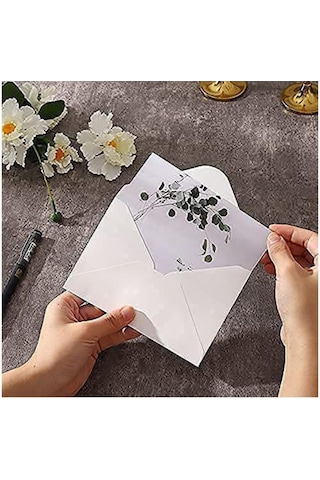 Zarf 13x18 Davetiye Zarfı Beyaz 250'li 1 Paket Artlantis Beyaz Da