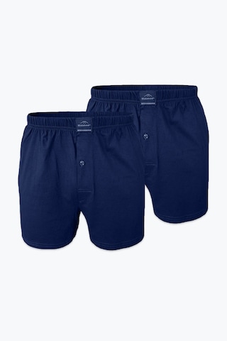 Malabadi Erkek Lacivert 2 Li Paket Geniş Kalıp Büyük Beden Boxer %100 Pamuk Battal Boy 90024 4xl/5xl/6xl/7xl Lacivert