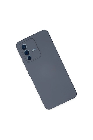 Cosmotex Newface Vivo V23 5g Kılıf Nano İçi Kadife Silikon - Gri